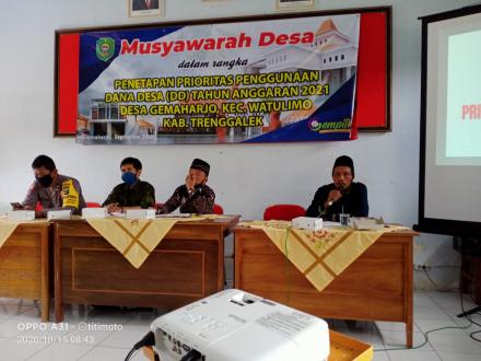 PENETAPAN PRIORITAS DANA DESA T.A.2021